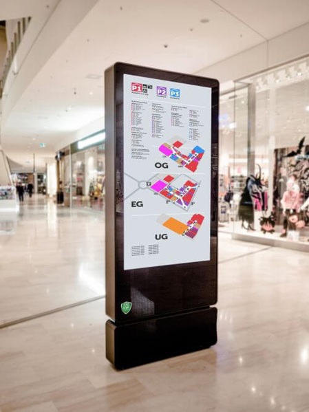 Informationswand mit AMFE