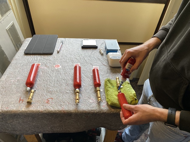 Vorbereitung der zu montierenden AMFEn