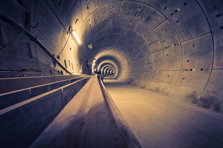 Tunnel, Baugewerbe, Baustelle, Hamburg, Beton